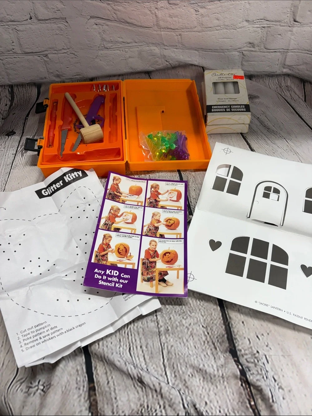 Pumpkin Stencil Kit - Orange